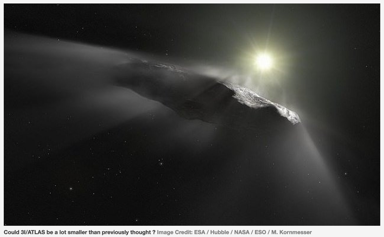 恒星間天体「3I/ATLAS」は自ら“発光”している?―ハーバード大教授が提唱する「原子力宇宙船」説の画像2