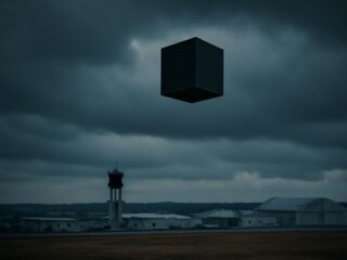 米空軍基地上空に「黒い立方体UAP」が出現していた！FAAが隠蔽した謎のUAP目撃事件