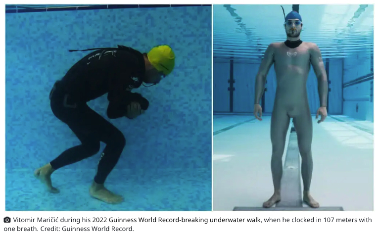 水中で息を止めて“29分”、イルカの2倍以上!人間の限界を超えた驚異の世界新記録の画像2