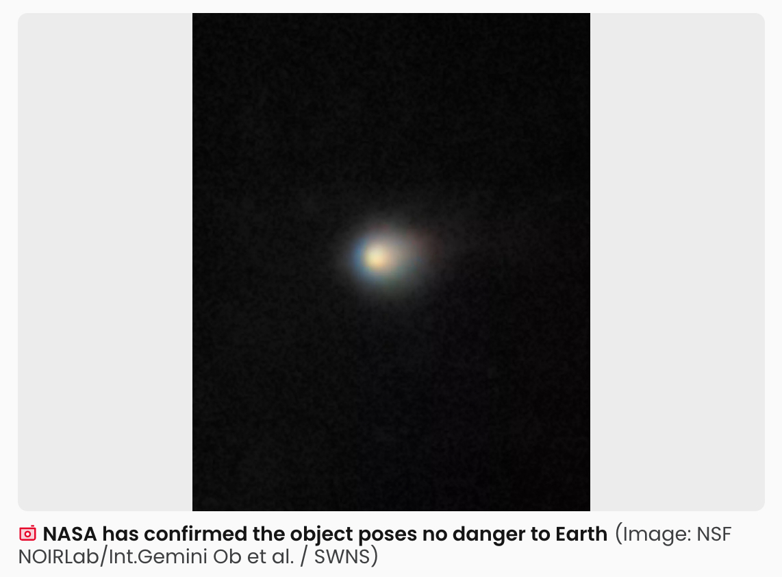 地球へ向かう「宇宙船」騒動、その真相は科学者の“おふざけ”だった―謎の天体「3I/ATLAS」の正体とはの画像1