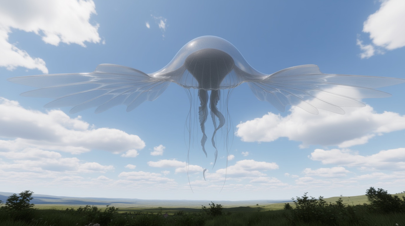 空飛ぶイカや空飛ぶクラゲ… 古今東西で相次ぐ“空中浮遊UMA”目撃事例8選！の画像1