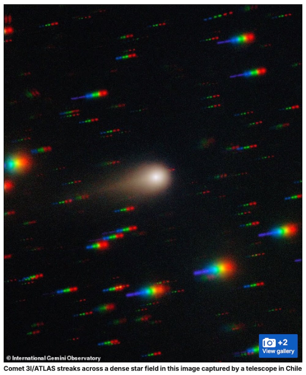 恒星間天体「3I/AT-LAS」彗星の常識を覆す不可解な動き… 太陽に向かって“逆走”するジェットの画像2