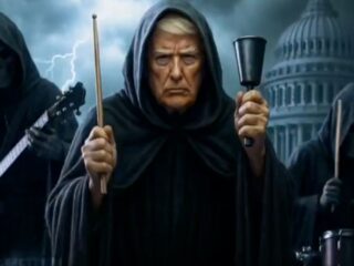 トランプ大統領、深夜に“謎のAI動画”を投稿 ― 骸骨バンドと「死神」の登場に米国民が困惑