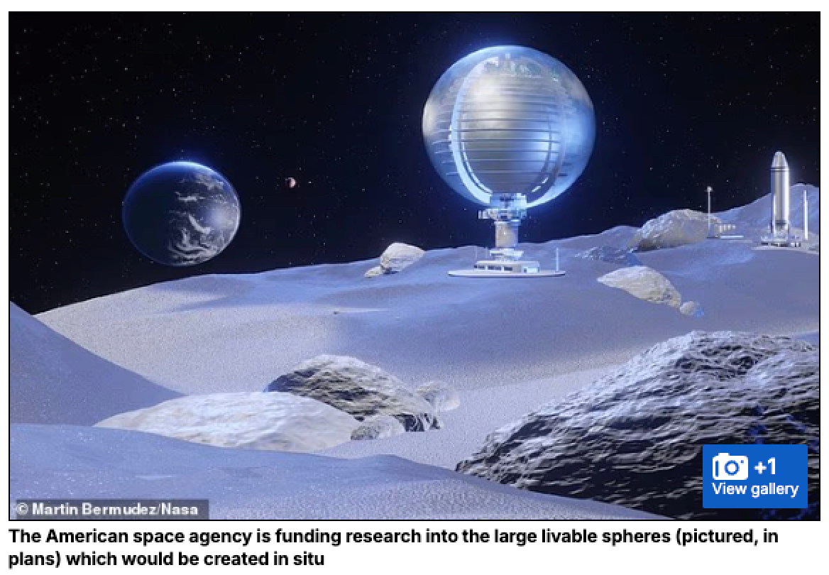NASAが描く未来の月面都市、それは“ガラスの泡”だった ― 月の砂を“チンして”作る自己修復する家の画像2