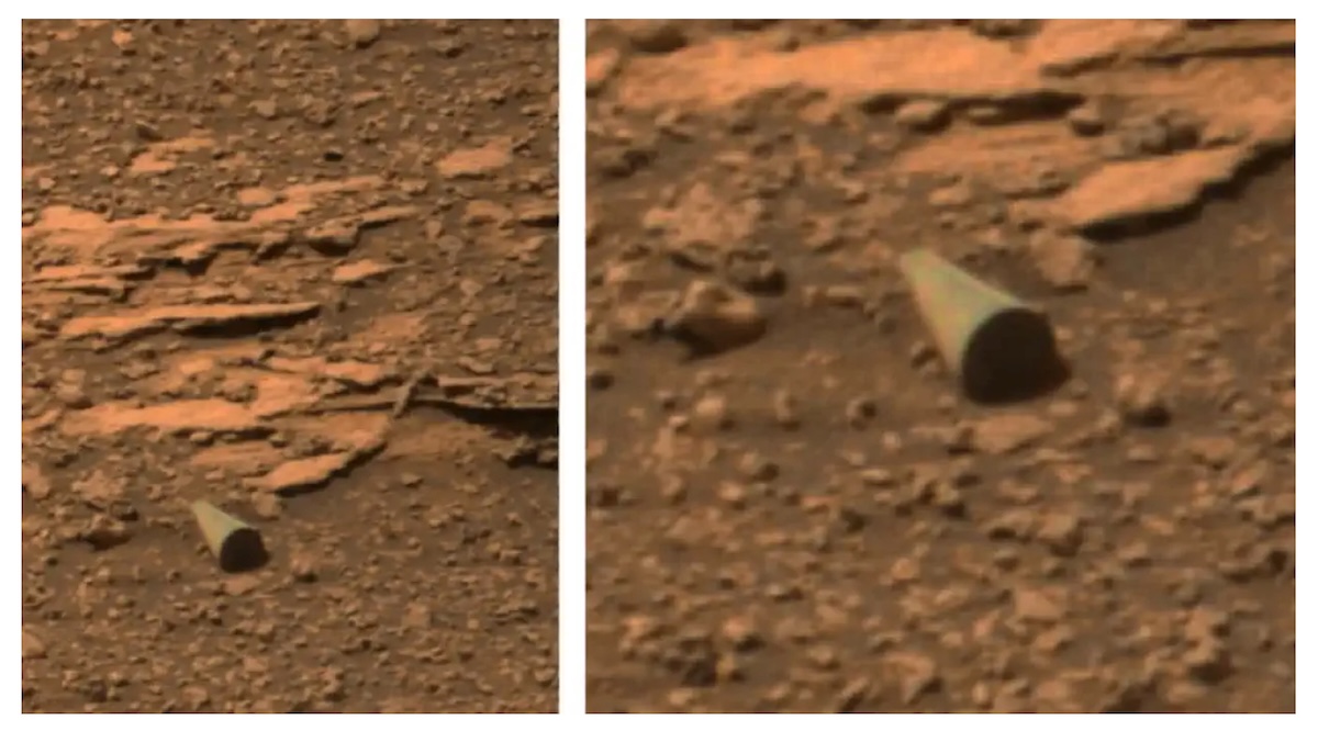 火星の地表に突き刺さる“謎の円錐”―探査機キュリオシティが撮影した「ありえない遺物」の正体とはの画像1
