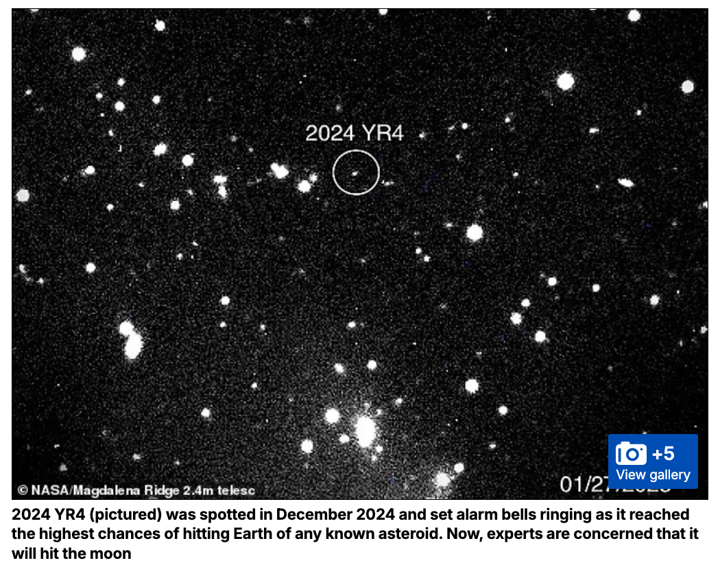 2032年12月22日、小惑星が月に激突する確率が最大30%に上昇の可能性?地球の通信網を脅かす“月の破片”の恐怖の画像2