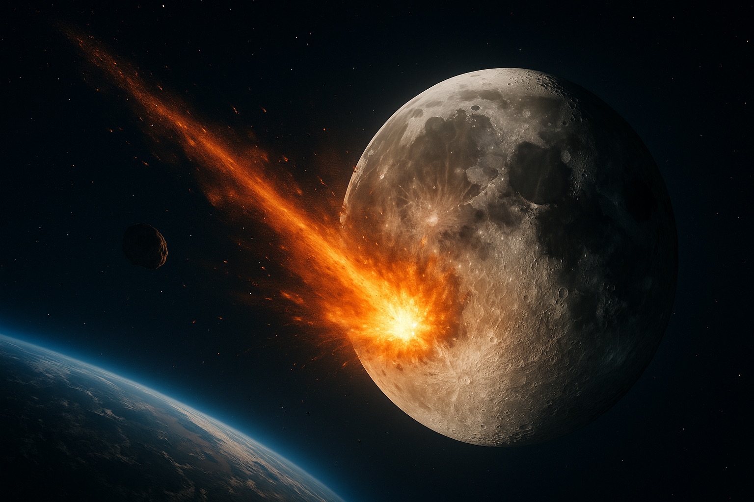 2032年12月22日、小惑星が月に激突する確率が最大30%に上昇の可能性?地球の通信網を脅かす“月の破片”の恐怖の画像1