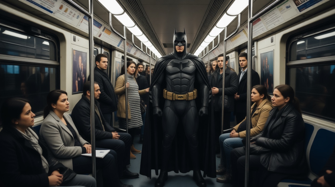 親切心が約2倍に急増！地下鉄に「バットマン」が現れると、なぜ人は席を譲るようになるのか？の画像1