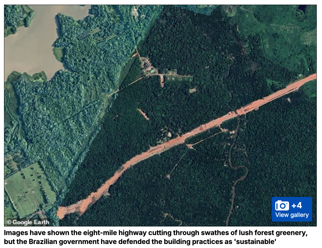 気候変動サミット（COP30）のためにアマゾンの“熱帯雨林10万本を伐採” ― 環境保護を語るための“最悪の環境破壊”に世界が激怒の画像1