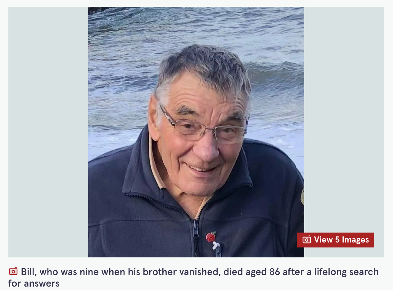 80年間、家族を呪う“3歳の弟”失踪事件 ―「振り返ったら消えていた」兄が死ぬまで抱えた罪悪感と最後の希望の画像2