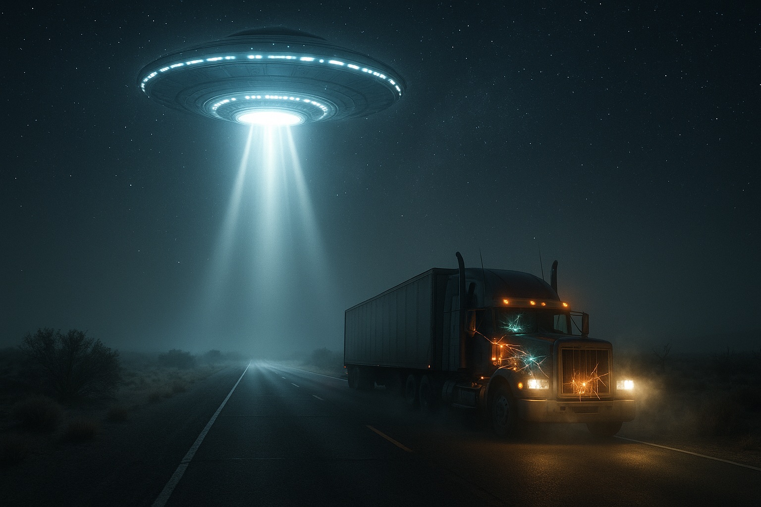 真夜中のハイウェイに潜む“何か” ― トラック運転手たちが遭遇した「幽霊車両」「UFO」「消えた時間」…戦慄の目撃談の画像3