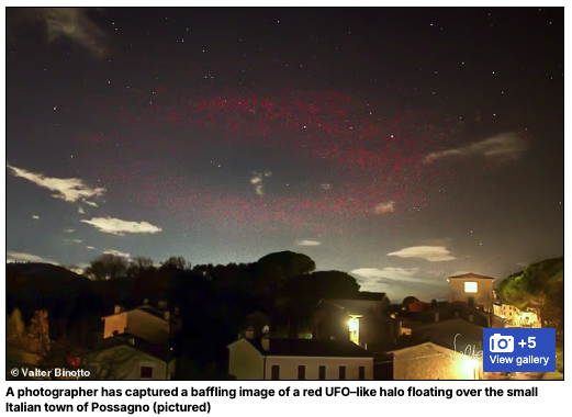 夜空に浮かぶ巨大な「赤い輪」を捉えた奇跡の一枚!雷の電磁パルスが生む幻の現象「ELVEs」とはの画像1