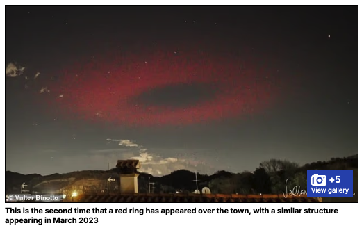 夜空に浮かぶ巨大な「赤い輪」を捉えた奇跡の一枚!雷の電磁パルスが生む幻の現象「ELVEs」とはの画像2