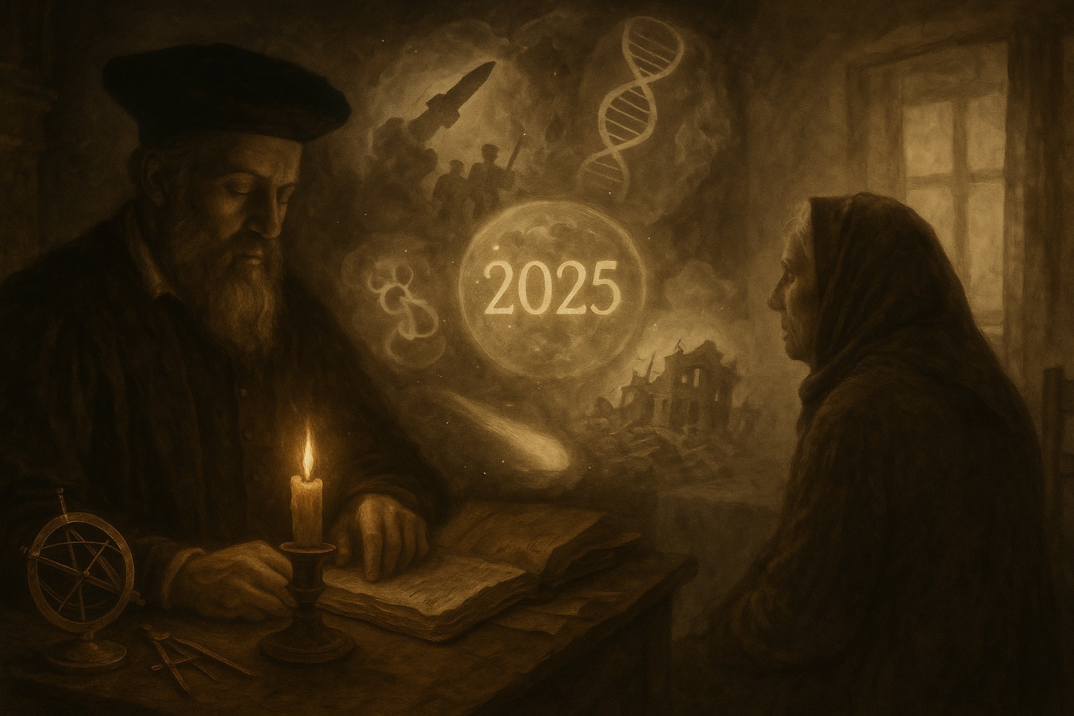 「戦争」「疫病」「地震」… ノストラダムスとババ・ヴァンガが遺した“2025年のシナリオ”は、どこまで現実になったのかの画像1