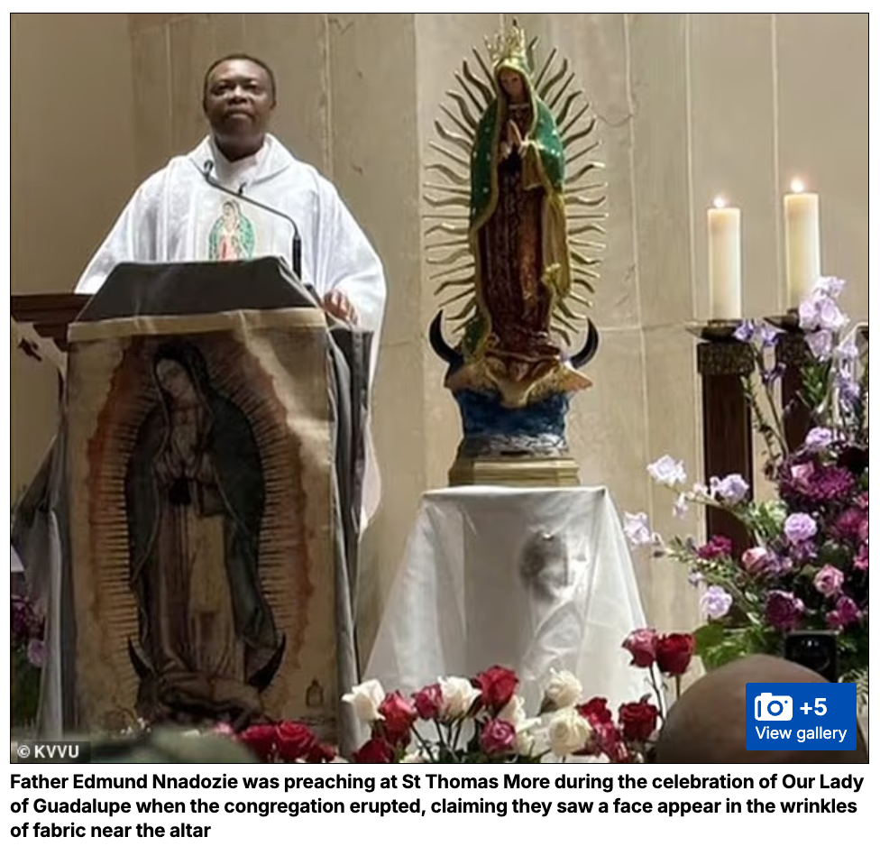 【奇跡】ミサ中の教会に「聖母マリアの顔」が出現！？パレイドリアか、それとも天からのメッセージかの画像2