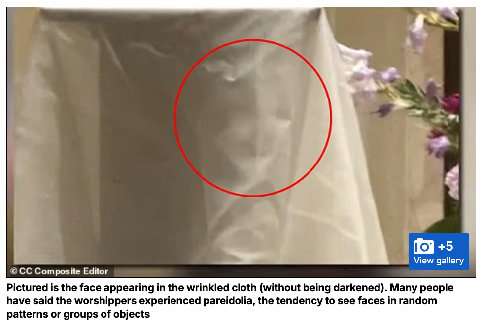 【奇跡】ミサ中の教会に「聖母マリアの顔」が出現！？パレイドリアか、それとも天からのメッセージかの画像3