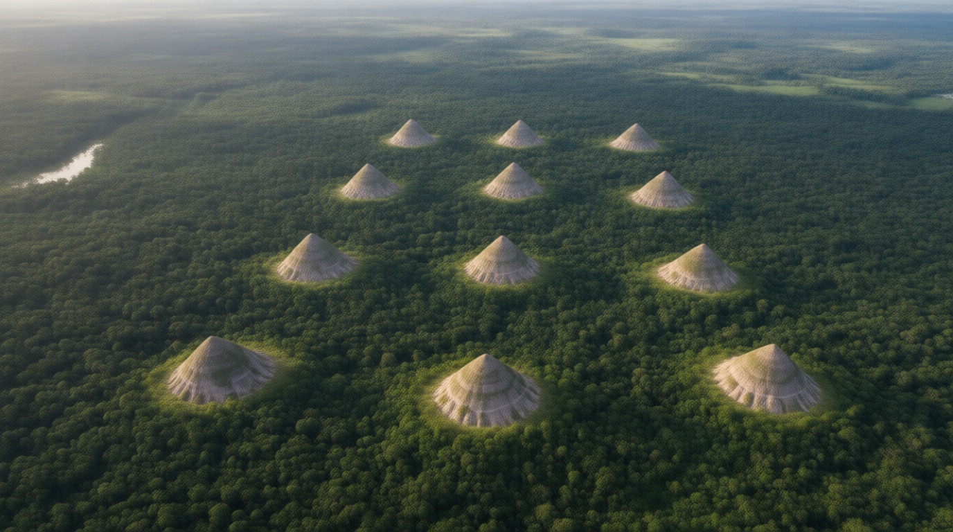 アマゾンの密林に眠る“謎のピラミッド群”!? NASA衛星が捉えた衝撃写真の真相の画像1