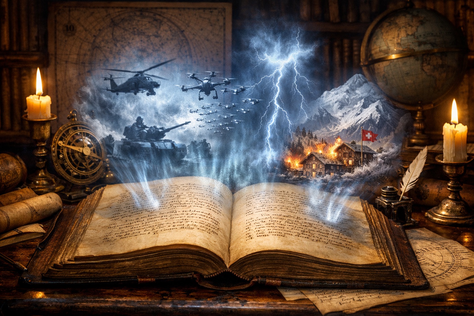 ノストラダムスが遺した「2026年予言」4選！ 7カ月の世界大戦、ドローン軍団の奇襲… 永世中立国の崩壊は“終焉”の合図？の画像3