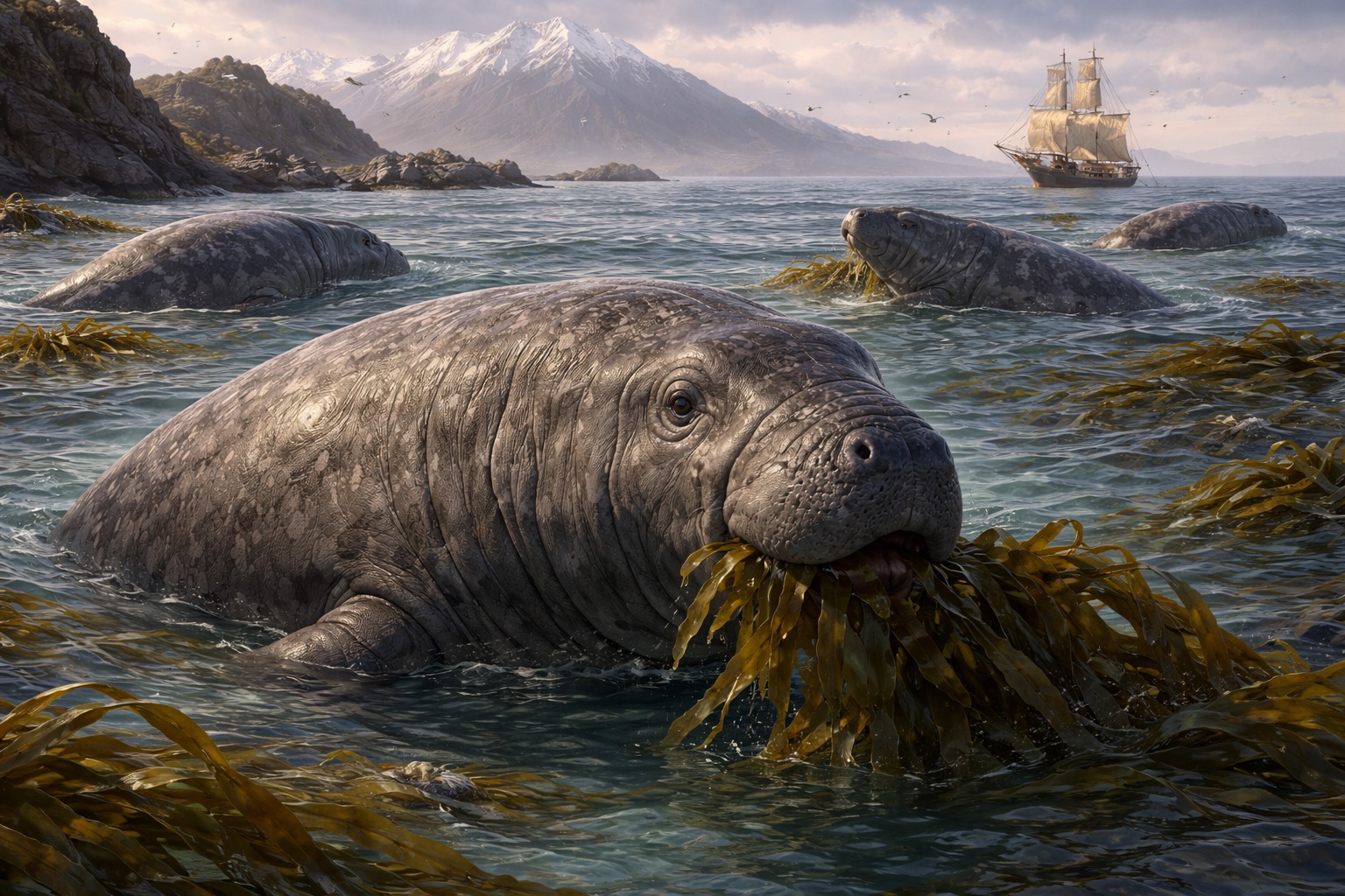 人間を恐れず、逃げなかった優しい巨獣… 体重10トンの「ステラーカイギュウ」が史上最短で絶滅させられた理由の画像2