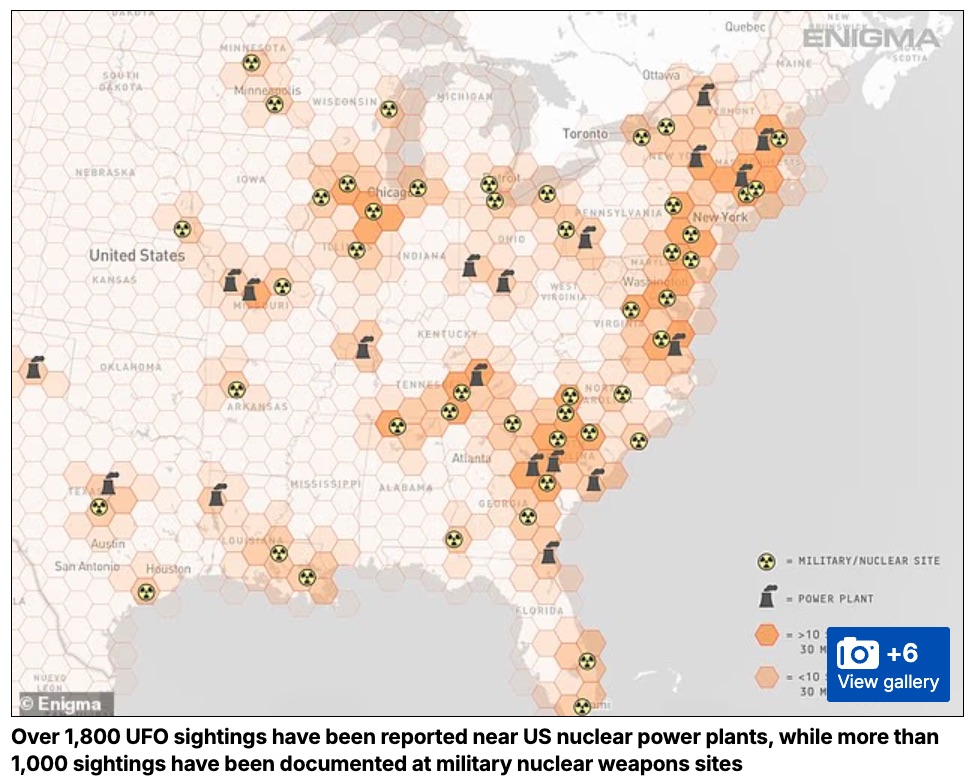 形を変え、合体する“謎の発光体”… 全米の核施設周辺で2800件のUFO報告。なぜ「核」だけが執拗に監視されるのか？の画像3