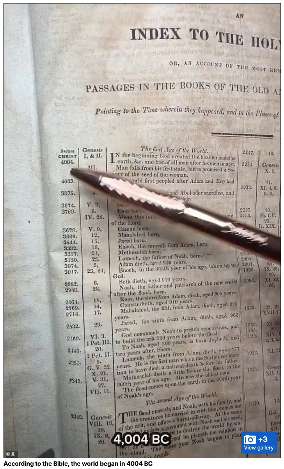 「世界は1996年に終わっていた」 200年前の聖書が示す人類史6000年のタイムラインと、現在の正体の画像3