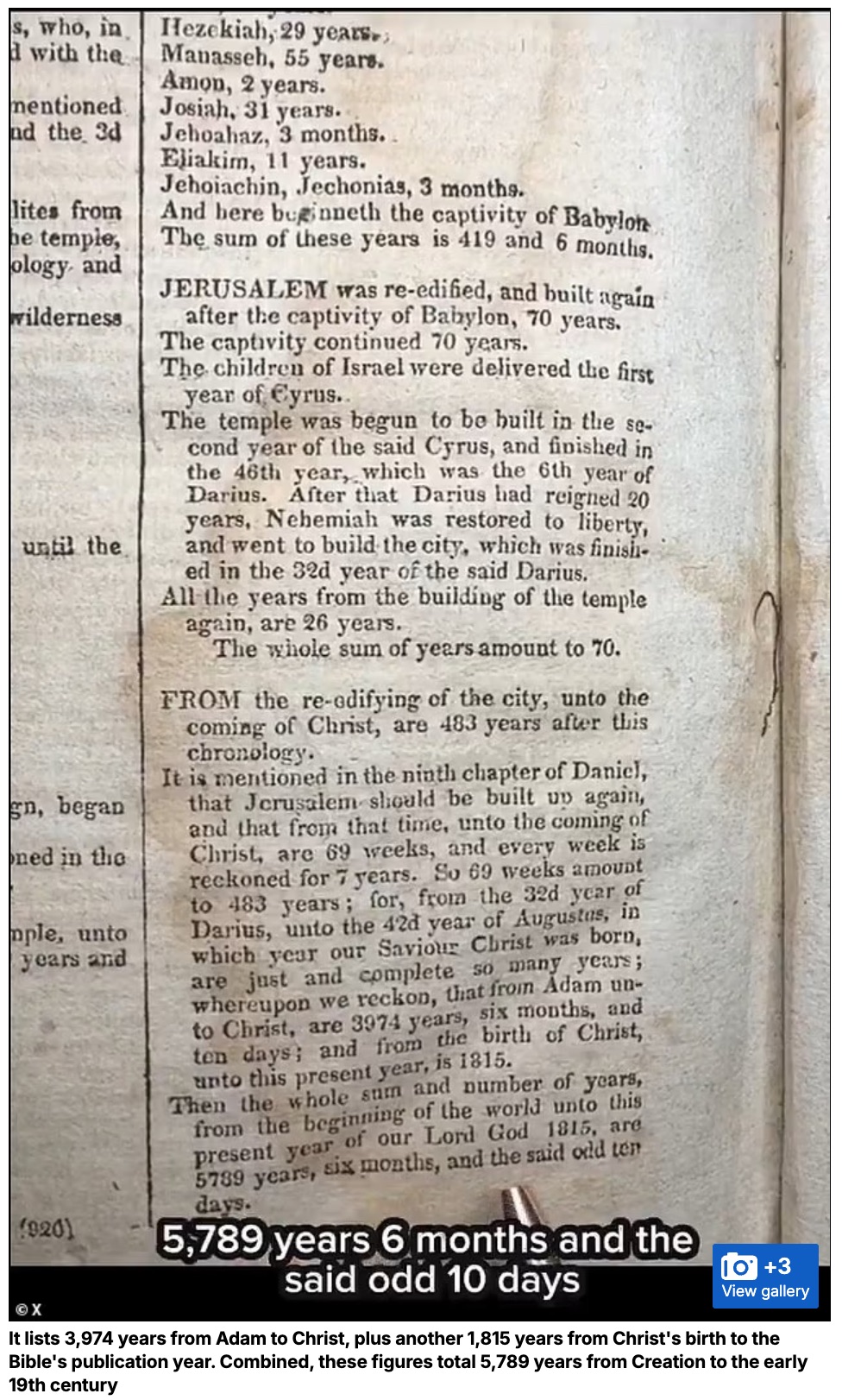 「世界は1996年に終わっていた」 200年前の聖書が示す人類史6000年のタイムラインと、現在の正体の画像4