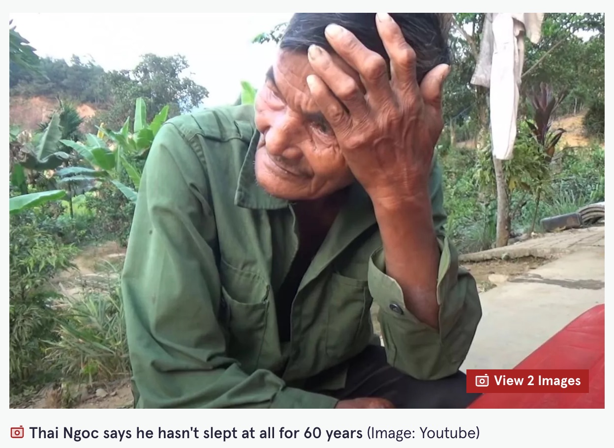 60年間“一睡もしていない男”が実在した! 20歳で不眠になって以来、薬も酒も効かない超人、医学的常識を完全否定の画像2