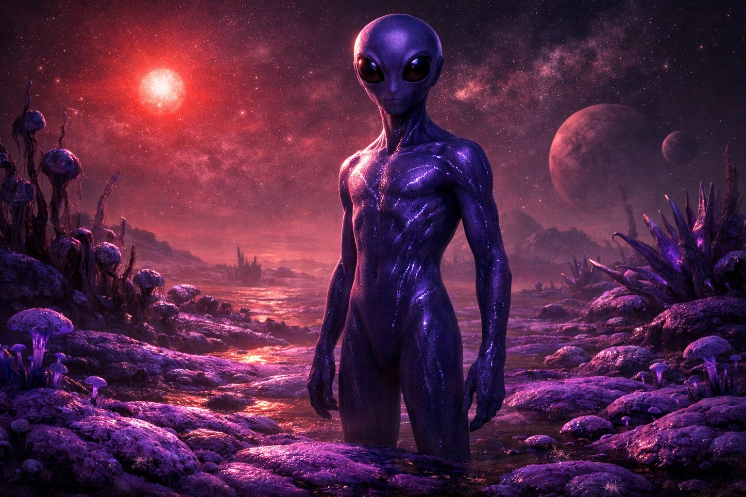 宇宙人は「紫色のバケモノ」!? 地球外生命体の常識を覆す最新研究の画像1