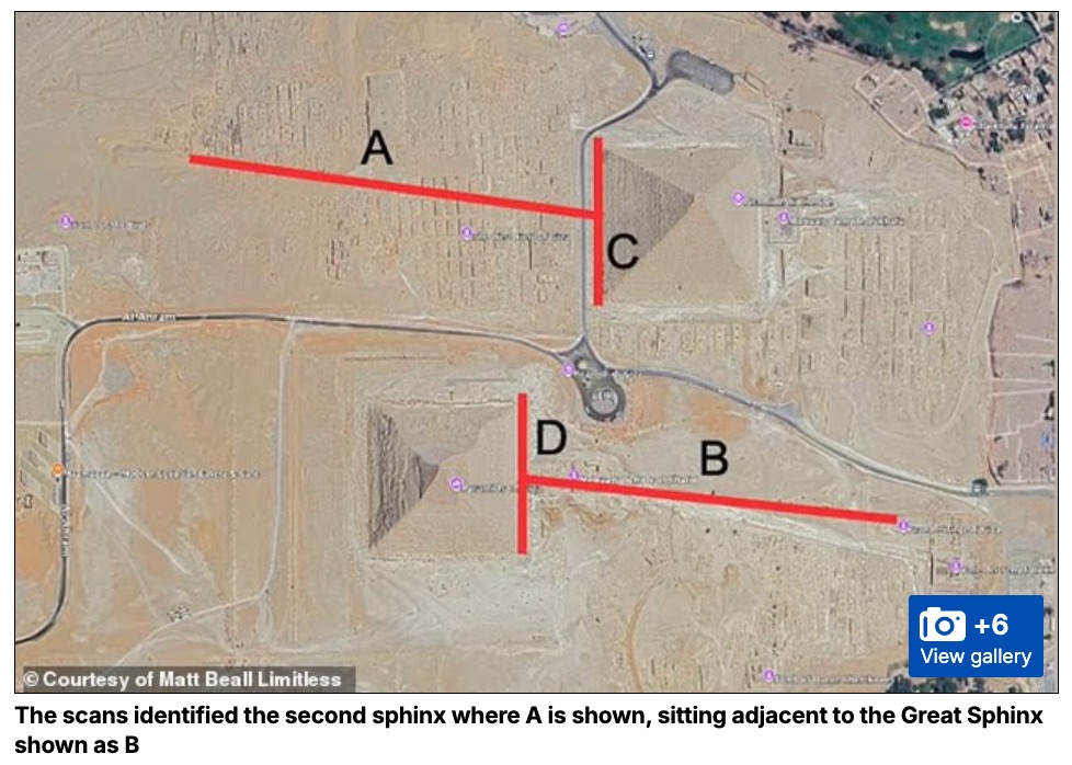ギザの地下に「第2のスフィンクス」が眠っている!? 研究チームがレーダースキャンで“完全な対称性”を発見の画像3