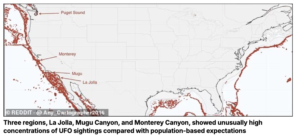 やはりUFOは“海底”から来ている!? 米国西海岸の海底渓谷に集中する“謎のホットスポット”を発見の画像2
