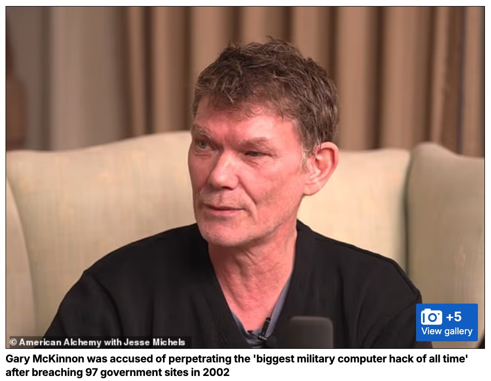 NASAをハッキングして「葉巻型UFO」の鮮明画像を見てしまった男、ゲイリー・マッキノンが語る戦慄の真実の画像2