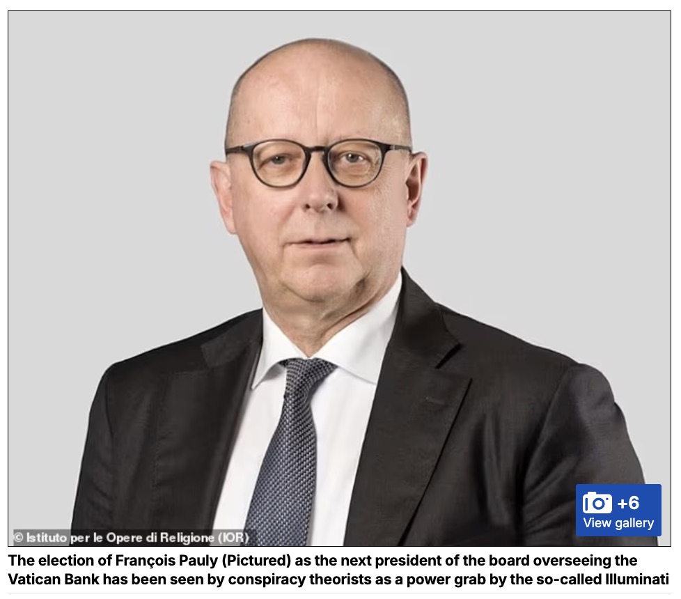 バチカン銀行の新総裁は「元ロスチャイルド」 イルミナティとディープステートによる“カトリック教会完全支配”のカウントダウンかの画像2