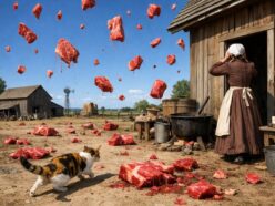 150年解けない未解決ミステリー、空から肉が降り続けた数分間 ― 1876年「肉の雨」事件