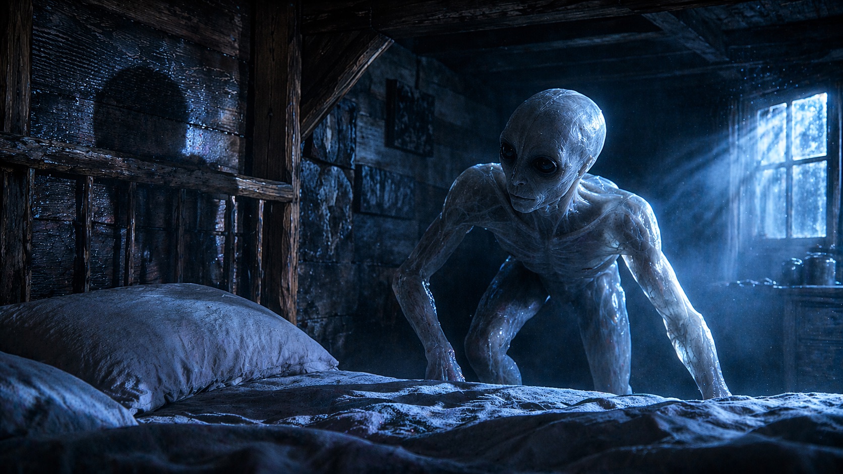 「指がなく、皮膚が透けている…」 幽霊と結婚・離婚した歌手がエリア51の隣で目撃した“壁を這うエイリアン”の恐怖の画像2