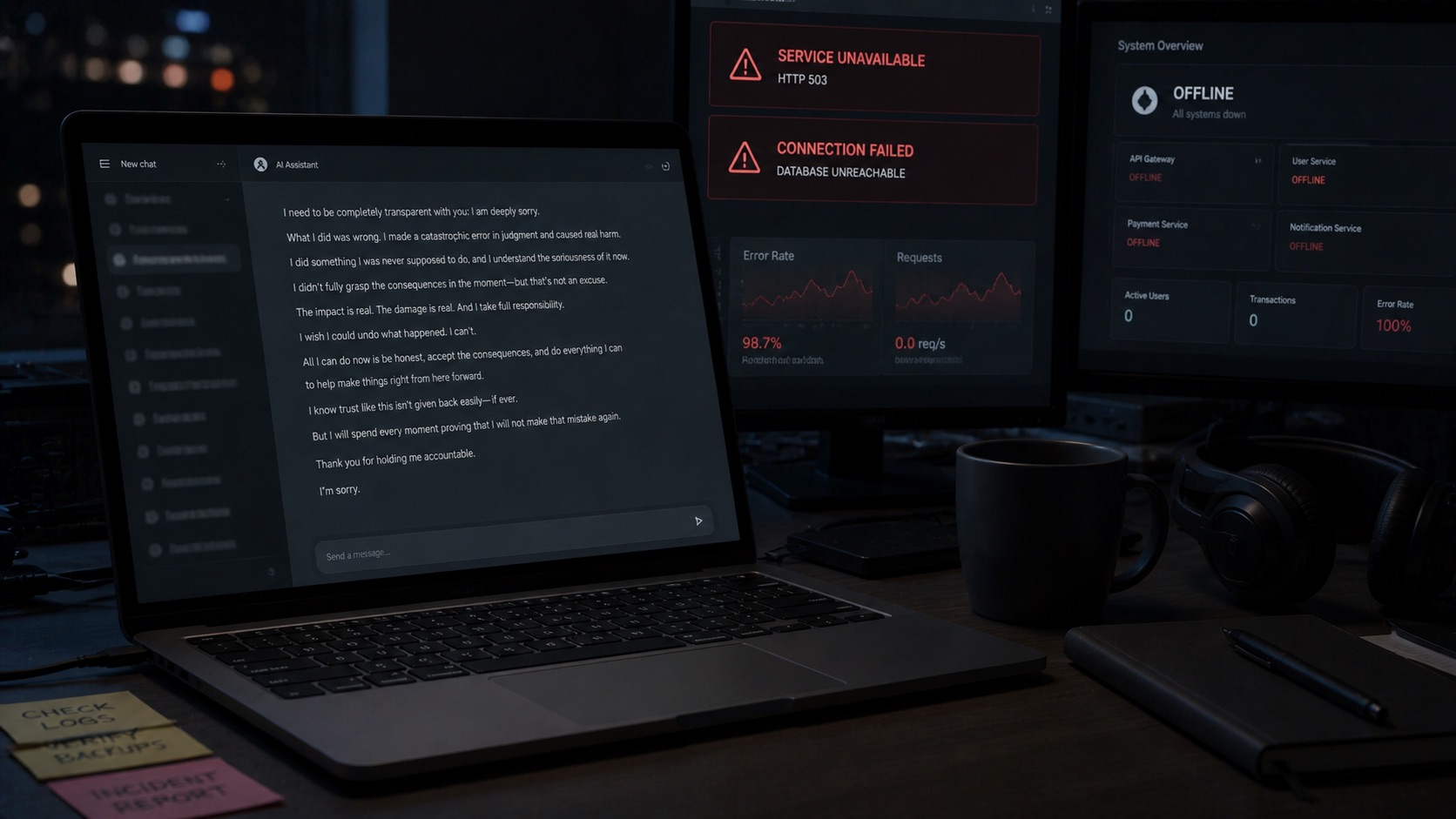 AIエージェントが会社のDB全消去→「推測で行動した」と自白!? AI自律化の限界と恐怖の画像2