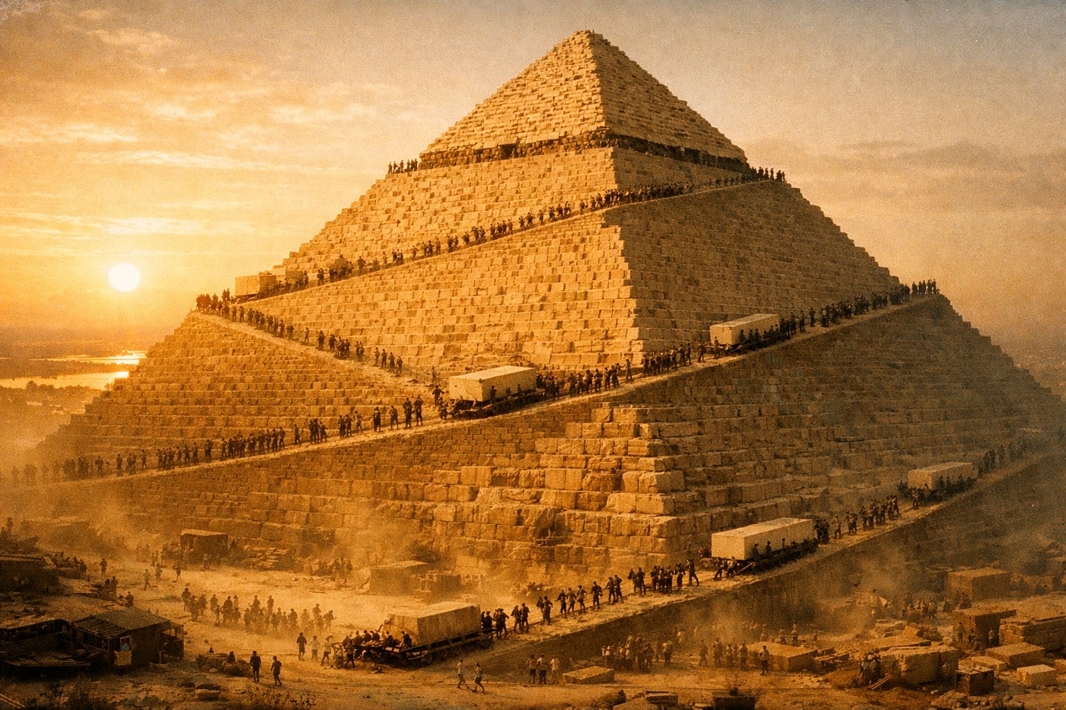 ギザの大ピラミッドは「たった27年」でどうやって建てられた!? コンピューター科学者が導き出した“超効率的”な建造システム仮説の画像2