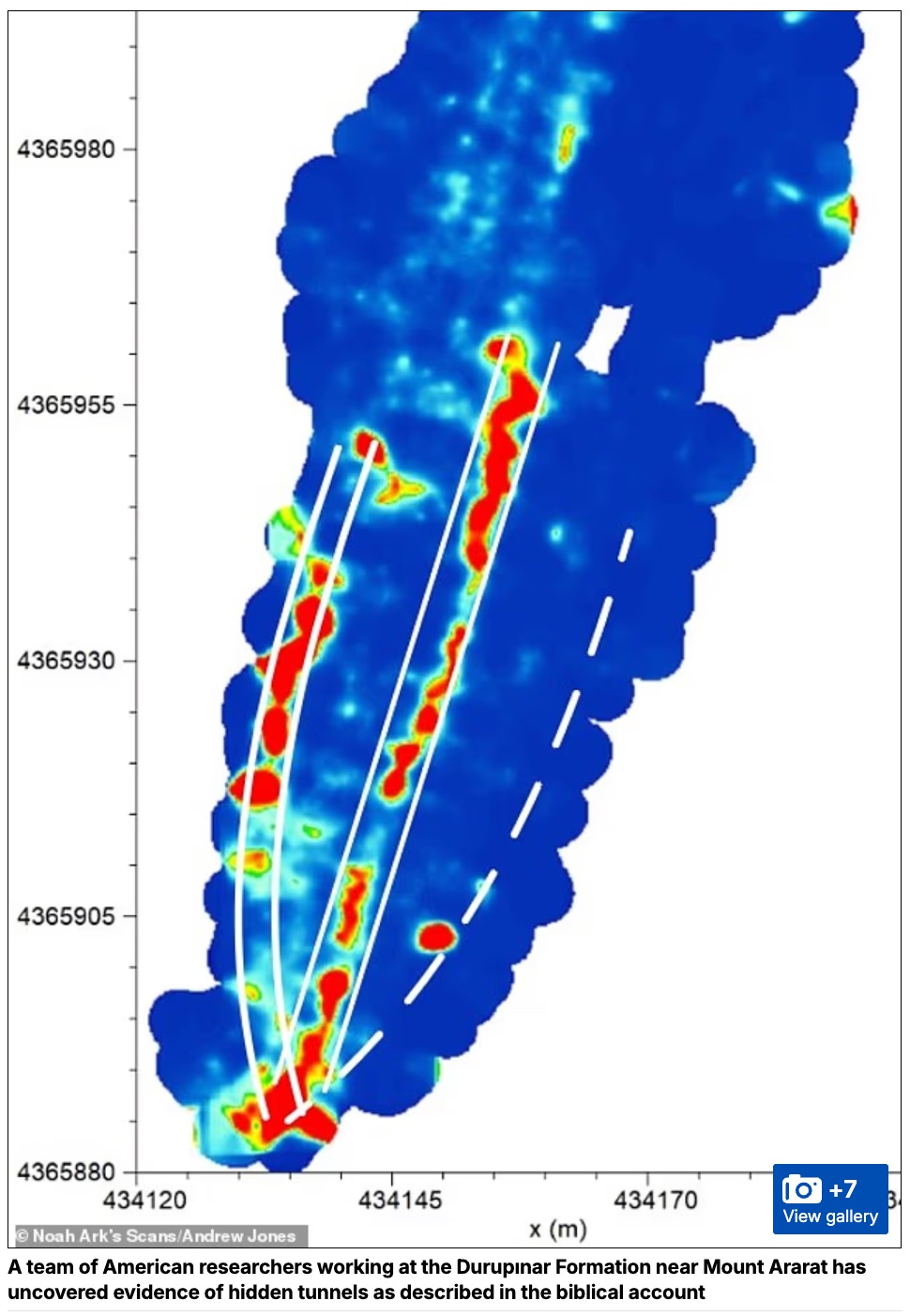 やはりトルコの“巨大な船影”はノアの方舟なのか!? レーダーが暴いた「人工的な内部構造とトンネル」の画像3