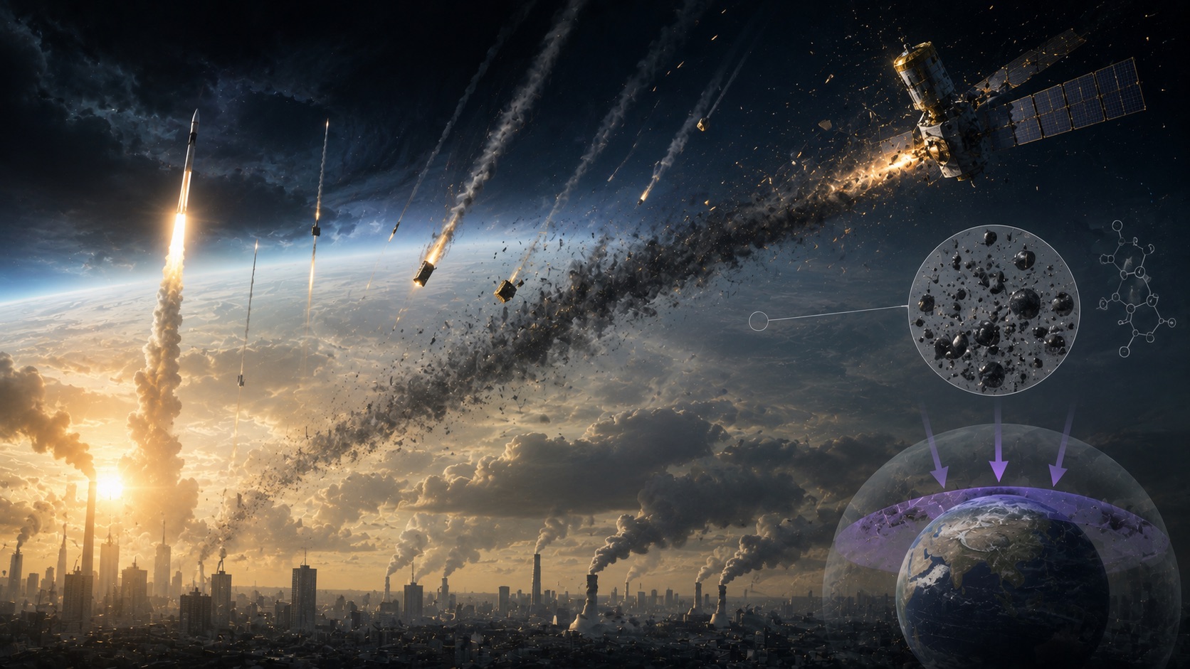 「意図せぬ大気改変」が頭上で進行中 —— 衛星の燃えカスが地球の大気を書き換える可能性の画像2