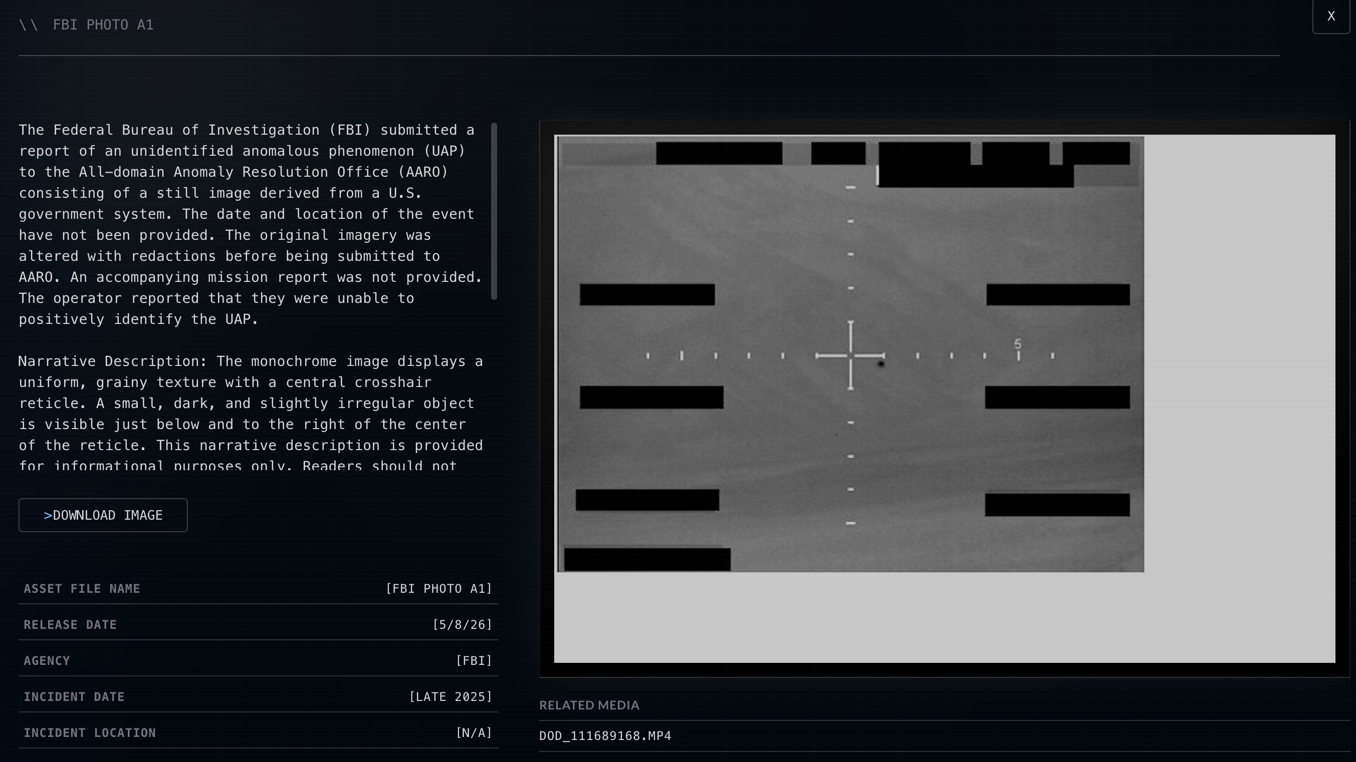 【速報】米政府が大量の「UFOファイル」を公開！ 動画・FBI文書など162件が一斉解禁の画像2