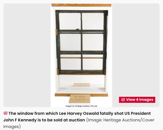 JFK暗殺事件でオズワルドが身を隠した「6階の窓」がオークションに出品! 開始価格1000万円以上の歴史的遺物とはの画像2