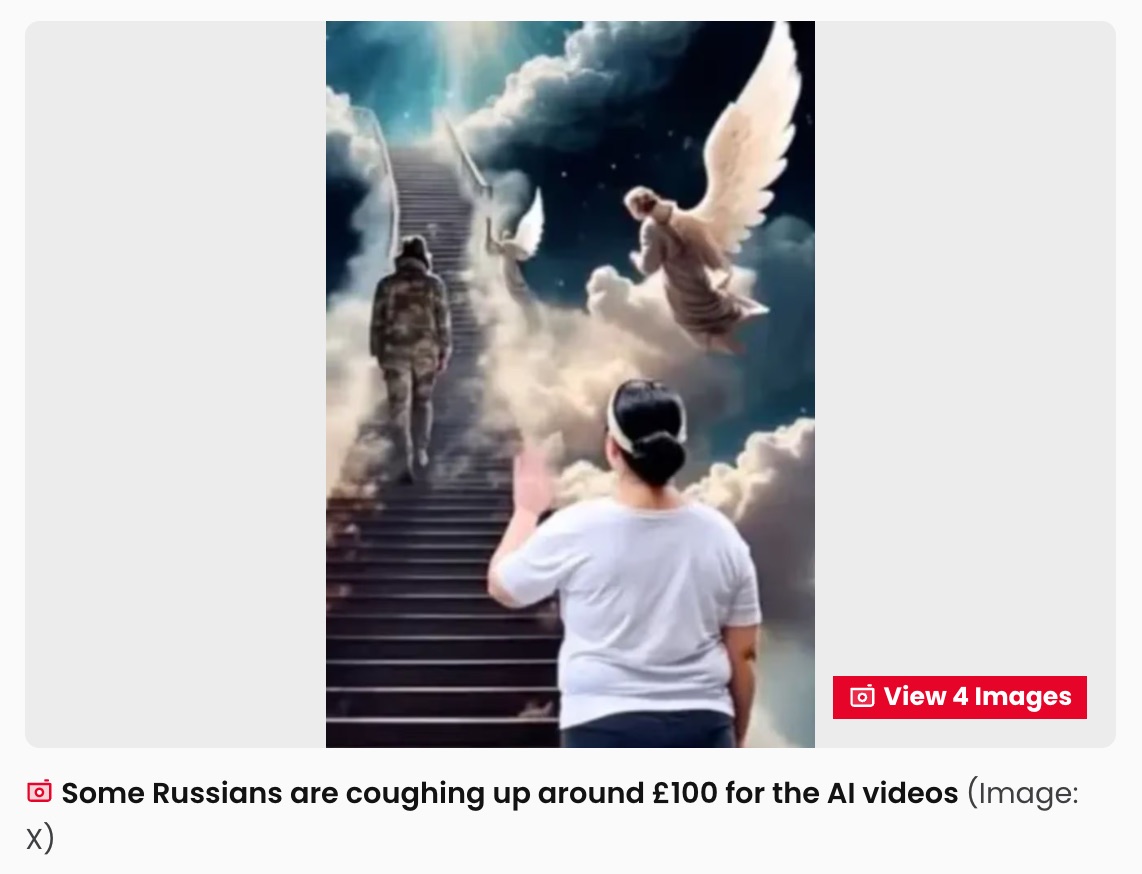 戦死したロシア兵をAIで“天使”として蘇らせる遺族たち…… 悲しみにつけ込む「死者復活ビジネス」の狂気の画像2