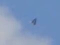 オハイオ上空の銀色V字形UFO