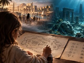 9歳の少女が突然「前世の言語」を書き出した！ 彼女が描いた島の地図は海底都市ヘラクレイオンと一致していた