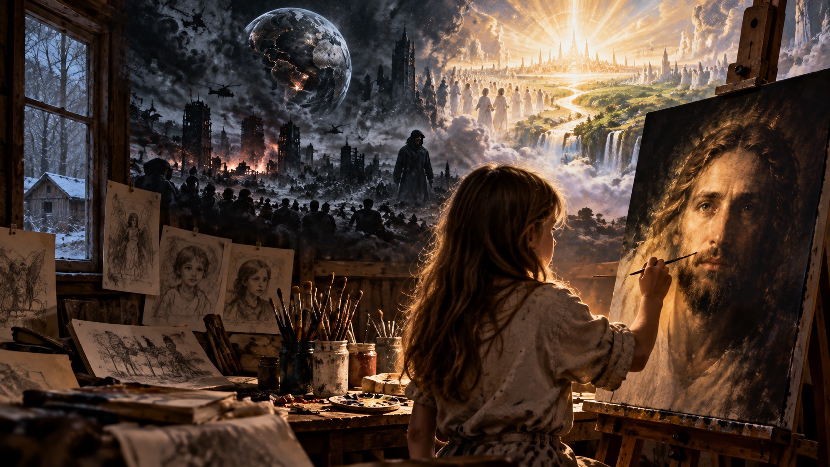 神に見せられた未来は「闇に覆われた黒い世界」だった!? 8歳で描いたイエス像が1億円超で売れた天才画家の告白の画像1